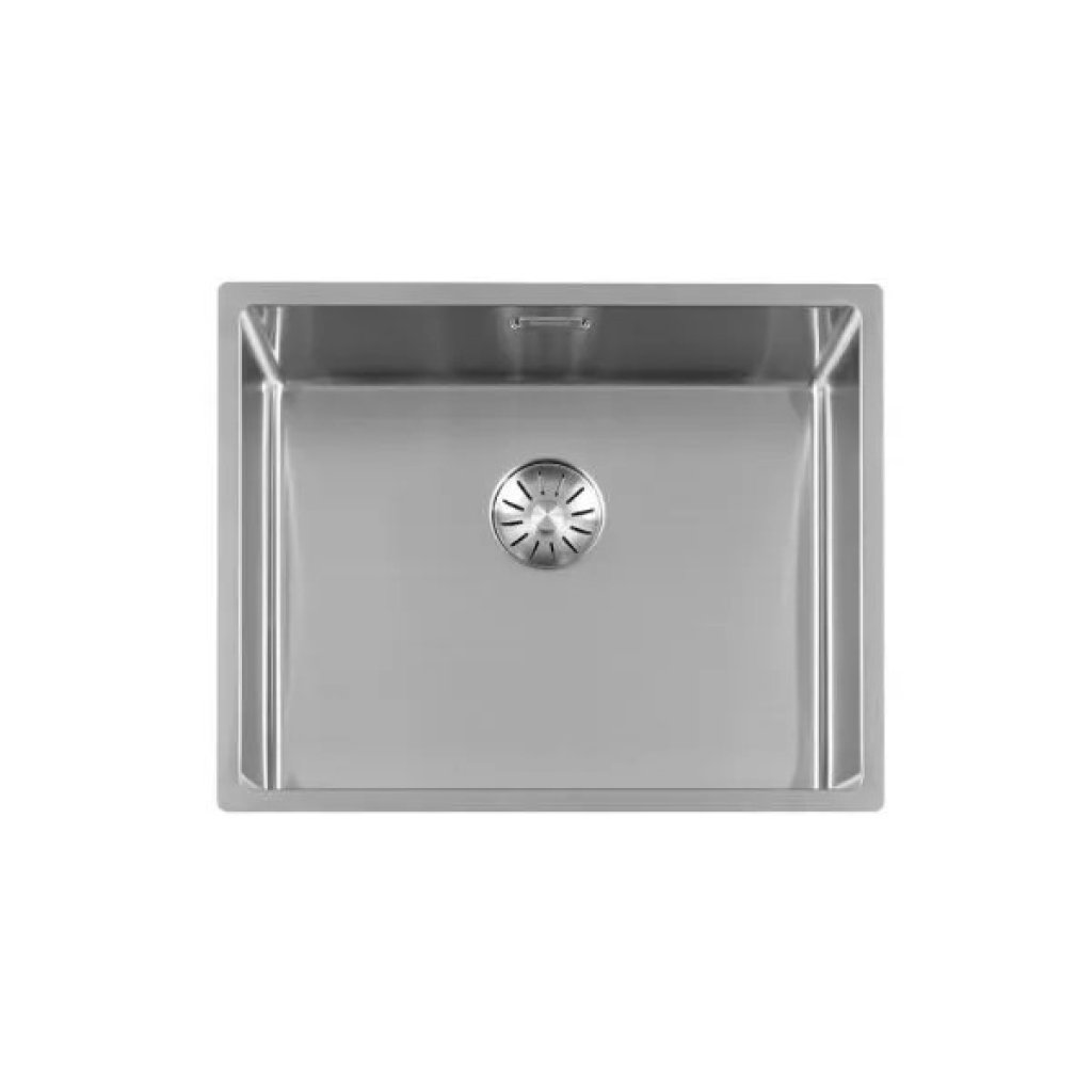 Lorreine 50PRO10 spoelbak, binnen 50×40 cm, buiten 54×44 cm, RVS.