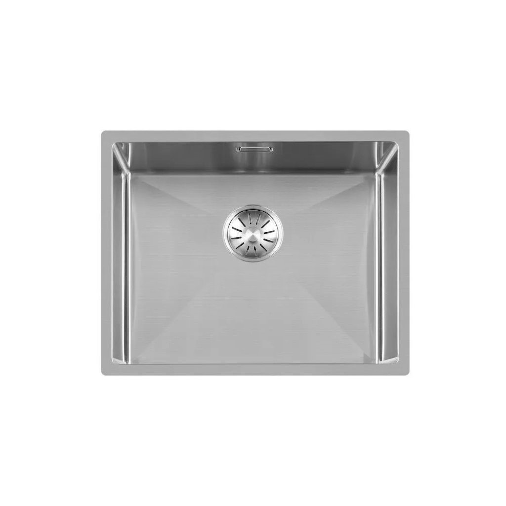 Lorreine 50R spoelbak, binnen 50×40 cm, buiten 54×44 cm, RVS.